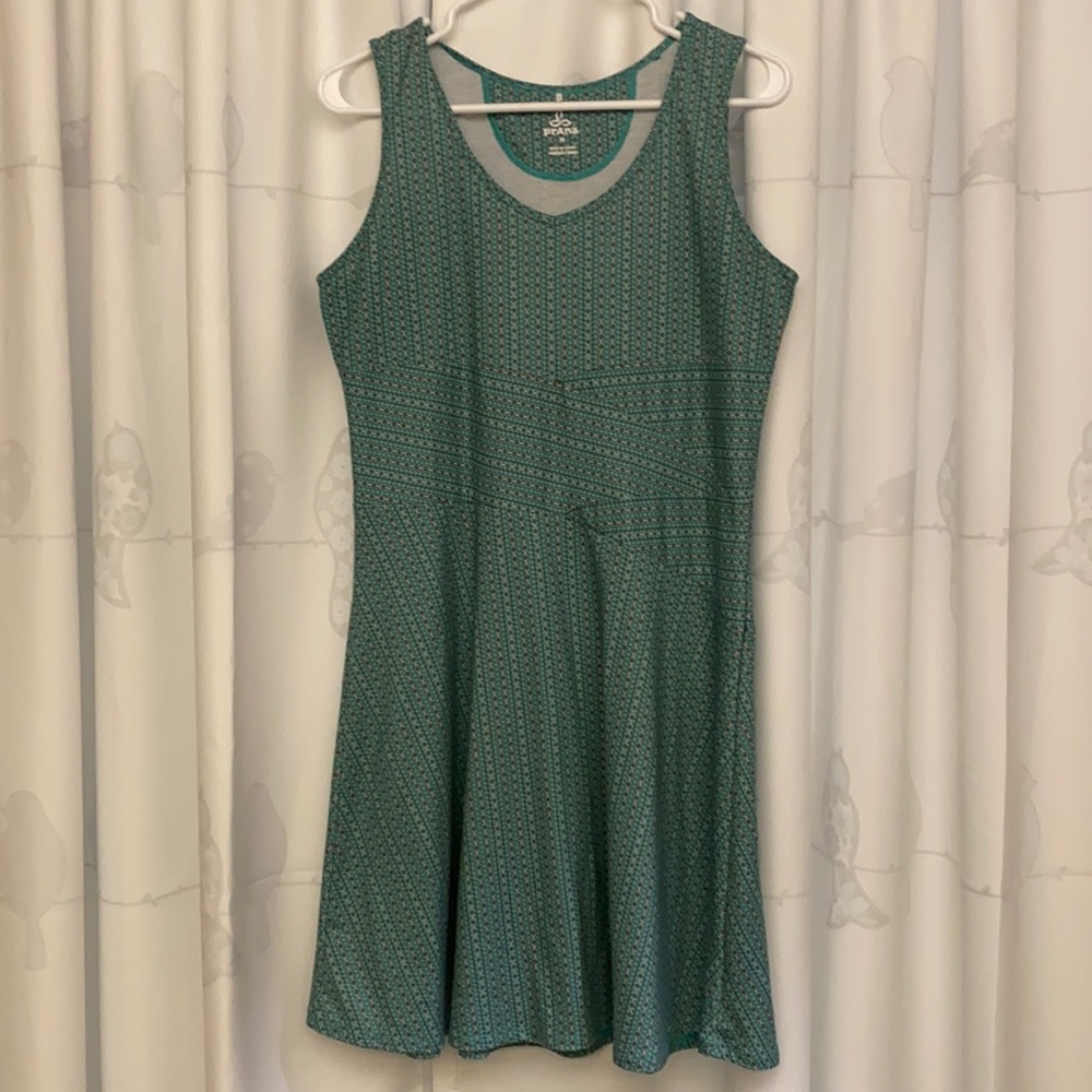 Prana Green pattern summer Dress